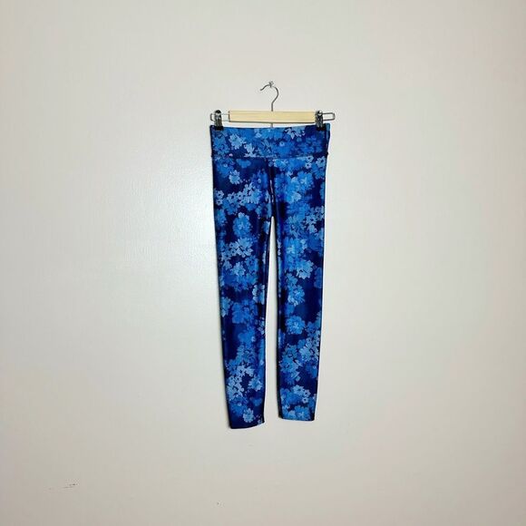 CLEARANCE! Blue Floral JoyLab Leggings Size XS EUC - Picture 1 of 5